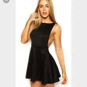 🖤 American Apparel Backless Skater Dress in Grey